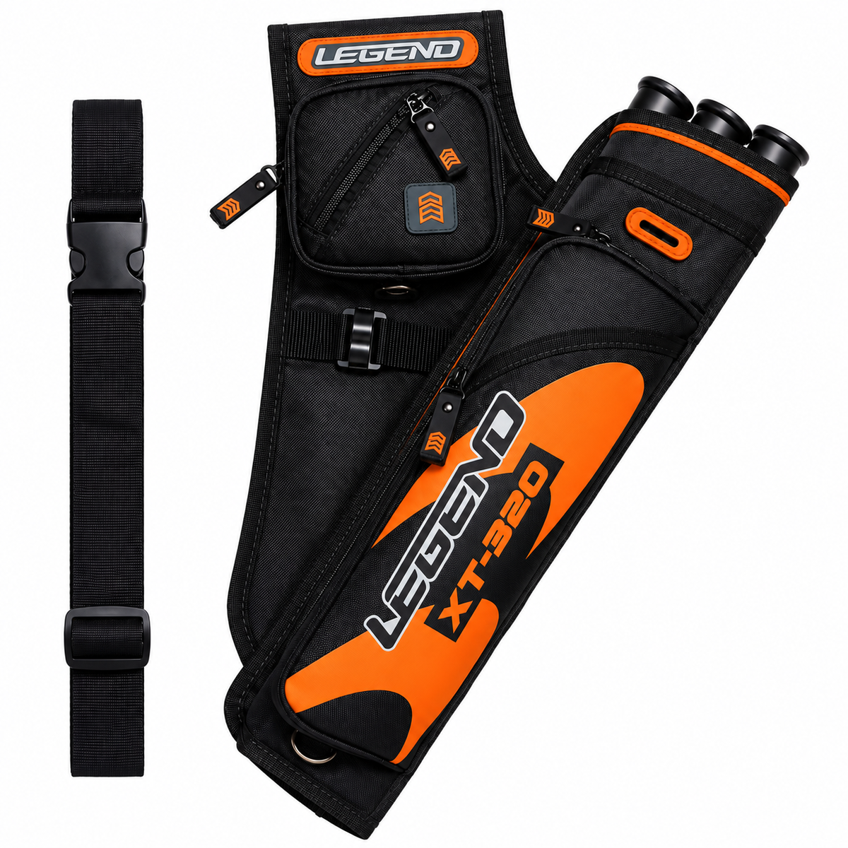 Legend XT320 Target Quiver - Right Hand - Orange