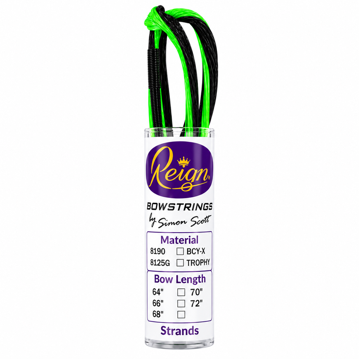 Reign Recurve String - For 66" Bow - OD Green/Flo Green